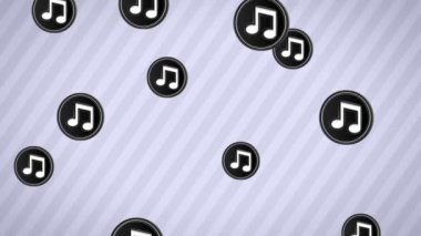 Düşen nota. Döngü. Alfa kanalı.