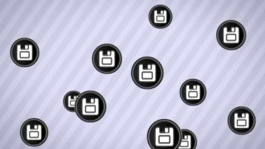 Kutsal kişilerin resmi düşüyor. Döngü. Alfa kanalı.