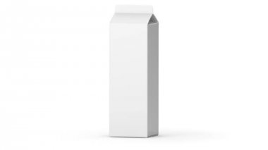 milkbox yakından görmek. Döngü. Alfa kanalı.