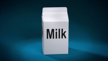 milkbox yakından görmek. Döngü. Alfa kanalı.