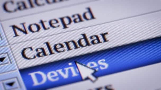 Calendar Own Design Program Menu — Stock Video