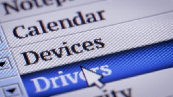 Devices Own Design Program Menu — Stock Video