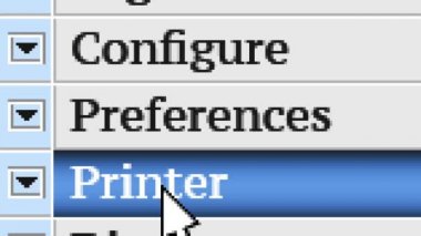 Tercihler. Kendi tasarımını program menüsü.