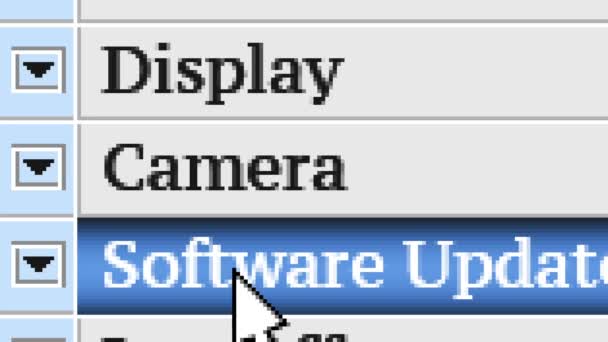 Cámara Propio Diseño Del Menú Del Programa — Vídeos de Stock