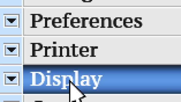 Printer Own Design Program Menu — Stock Video