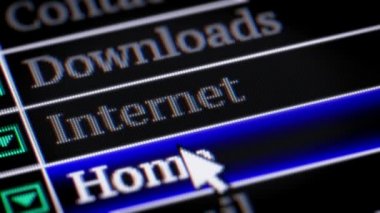 Internet. Kendi tasarımını program menüsü.