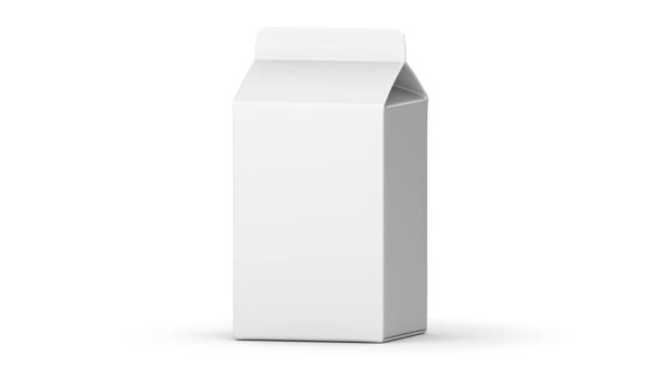 Milkbox Opakování Alfa Kanál — Stock video
