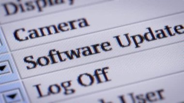 Yazılım güncelleştirmesi. Döngü. Kendi tasarımını program menüsü.