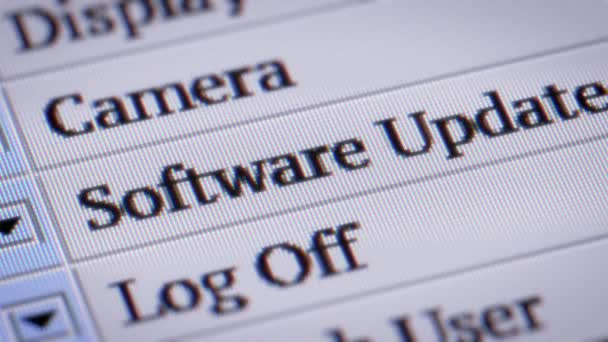 Atualização Software Enrolar Meu Próprio Design Menu Programa — Vídeo de Stock