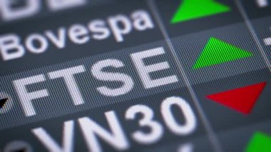 Finansal Borsa 100 Endeksi kez. Yukarı. Döngü.