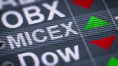 On parça unweighted fiyat endeksi çoğu sıvı Rus hisse senetleri Micex-Rts Moskova, Rusya listelenir. Yukarı. Döngü.