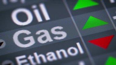 Gaz ekrandaki dizin. Yukarı. Döngü.