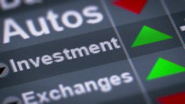 Yatırım dizin. Yukarı. Döngü.