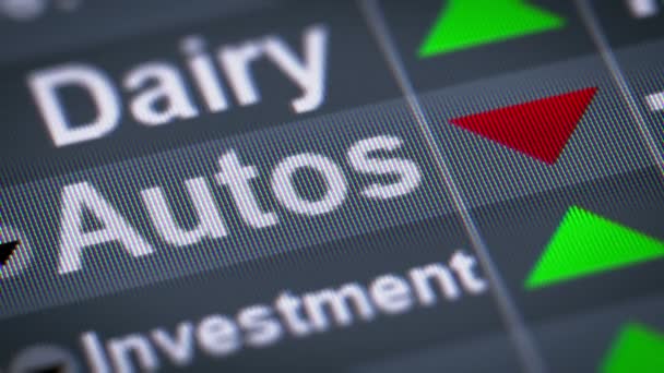 Indeks Autos Dół Pętli — Wideo stockowe