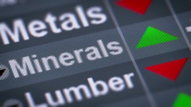 Mineraller dizin. Yukarı. Döngü.