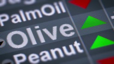 Dizin zeytin üstünde belgili tanımlık perde. Yukarı. Döngü.