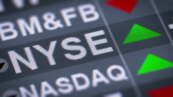 New York Stock Exchange Abreviado Como Nyse Apodado Big Board — Vídeos de Stock