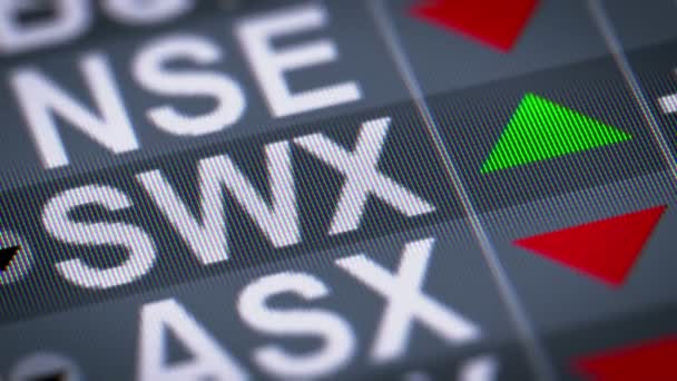 Altı Sviçre Zürih Dayalı Satım Eski Adıyla Swx Swiss Exchange — Stok video