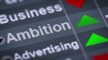 Hırs dizin. Yukarı. Döngü.