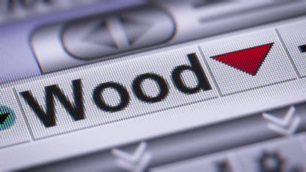 Index Wood Screen Looping — Stock Video
