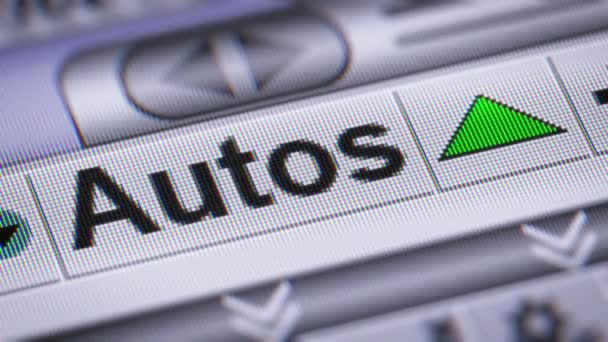 Índice Autos Arriba Bucle — Vídeos de Stock