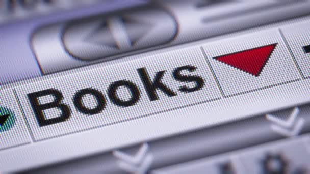 Índice Libros Abajo Bucle — Vídeos de Stock