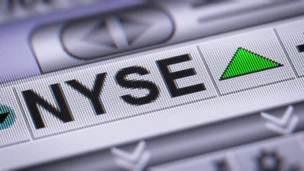 New York Stock Exchange Abreviado Como Nyse Apodado Big Board — Vídeo de stock