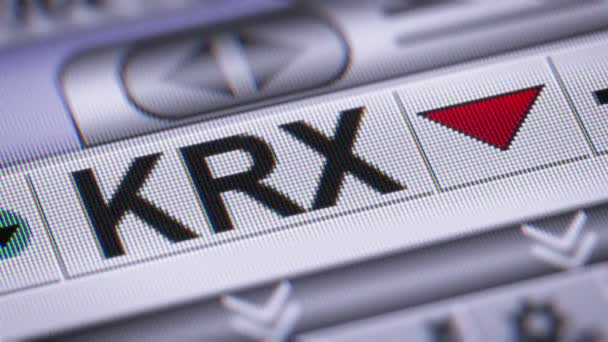 Korea Exchange Krx Является Единственным Оператором Обмену Ценными Бумагами Южной — стоковое видео