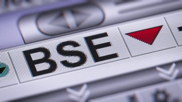 Bombay Stock Exchange Bse Una Borsa Indiana Con Sede Dalal — Video Stock