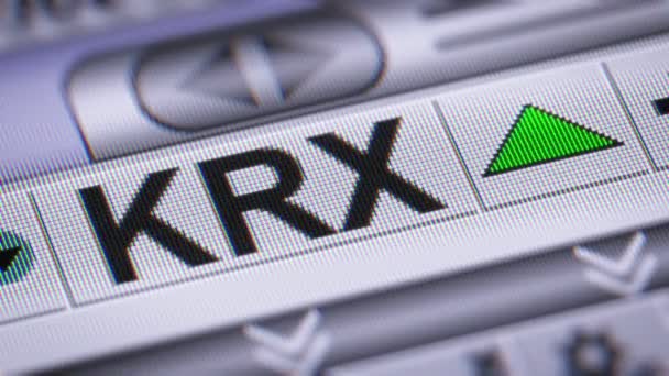 韩国交易所 Krx 是韩国唯一的证券交易运营商 — 图库视频影像