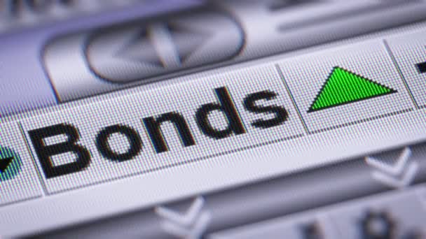 Index Bonds Looping — Stock Video