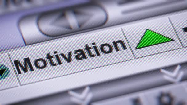 Index För Motivation Upp Looping — Stockvideo