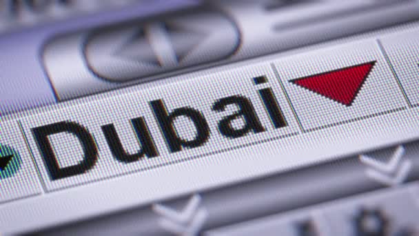 Dubai Crude Oil Abajo Bucle — Vídeos de Stock