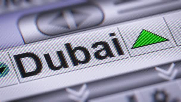 Dubai Crude Oil Arriba Bucle — Vídeos de Stock