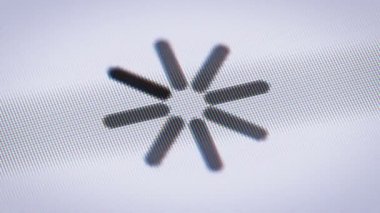 Beyaz ekranda bekleyen simgesi