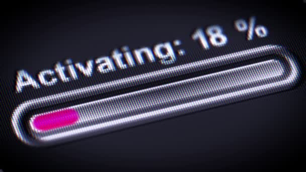 Primer Plano Filmación Del Indicador Pantalla — Vídeo de stock