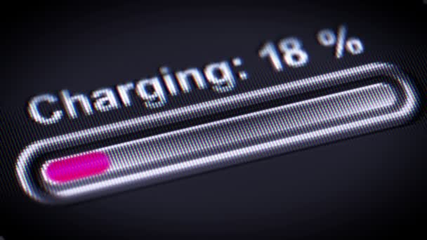 Primer Plano Filmación Del Indicador Pantalla — Vídeo de stock