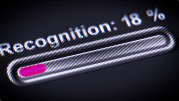 Primer Plano Filmación Del Indicador Pantalla — Vídeo de stock