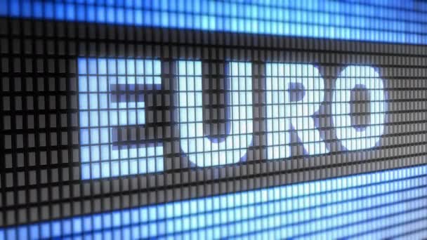 Euro Auf Dem Bildschirm Auflösung Encoder Prores 4444 Große Qualität — Stockvideo