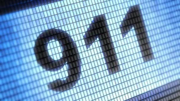 911 Pantalla Resolución Codificador Prores 4444 Gran Calidad Bucle — Vídeo de stock