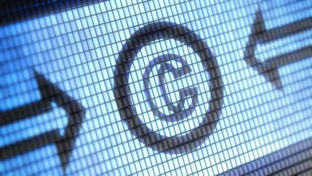 Copyright Pictogram Het Scherm Resolutie Encoder Prores 4444 Grote Kwaliteit — Stockvideo