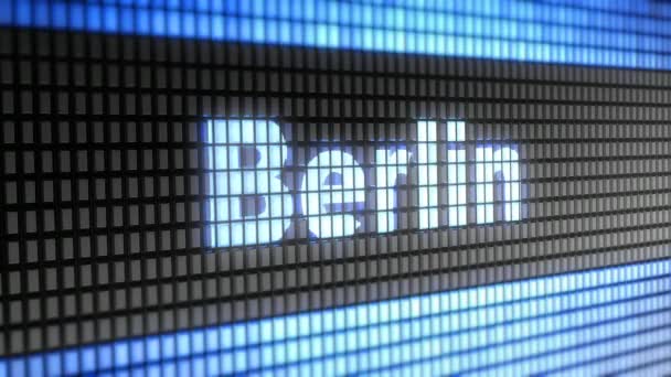 ベルリン 画面で 解像度 エンコーダー Prores 4444 素晴らしい品質 ループ — ストック動画