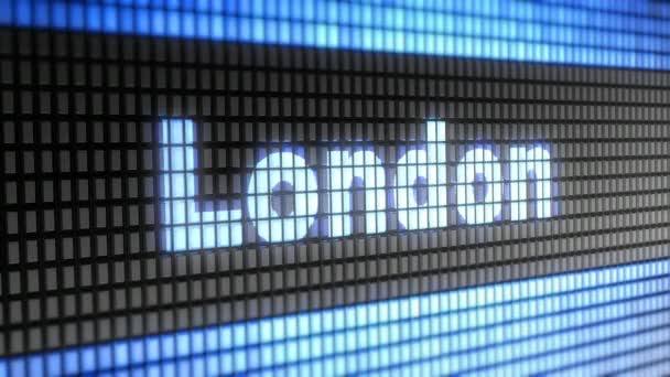 ロンドン 画面にします 解像度 エンコーダー Prores 4444 素晴らしい品質 ループ — ストック動画