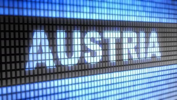 Austria Pantalla Resolución Codificador Prores 4444 Gran Calidad Bucle — Vídeo de stock