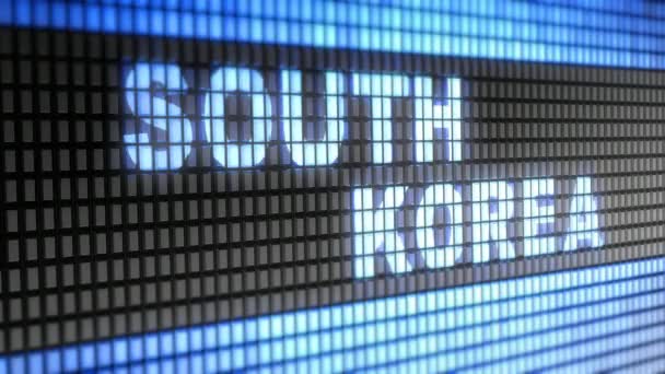 Νότια Κορέα Στην Οθόνη Ψήφισμα Κωδικοποιητή Prores 4444 Μεγάλη Ποιότητα — Αρχείο Βίντεο