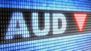 Avustralya Doları üstünde belgili tanımlık perde. 4k çözünürlüklü. Kodlayıcı Prores 4444. Harika kalitesi. Döngü.