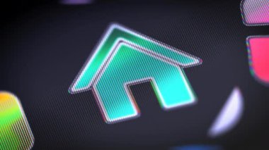 Ekran simgesini. 4k çözünürlüklü görüntüleri döngü