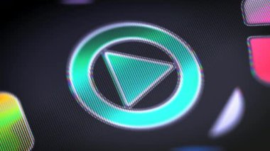 Ekran simgesini. 4k çözünürlüklü görüntüleri döngü