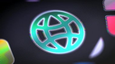 Ekran simgesini. 4k çözünürlüklü görüntüleri döngü