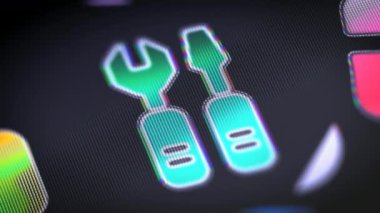 Ekran simgesini. 4k çözünürlüklü görüntüleri döngü